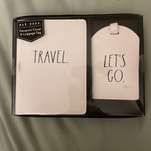 RAE DUNN Passport Cover & Luggage Tag Set